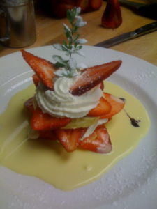 Strawberry Shortcake with Anglaise